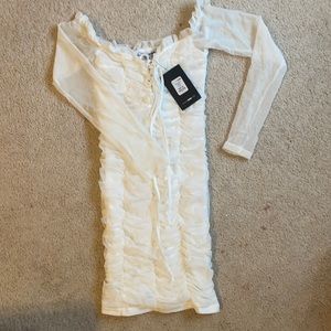 Fashion nova white party dress